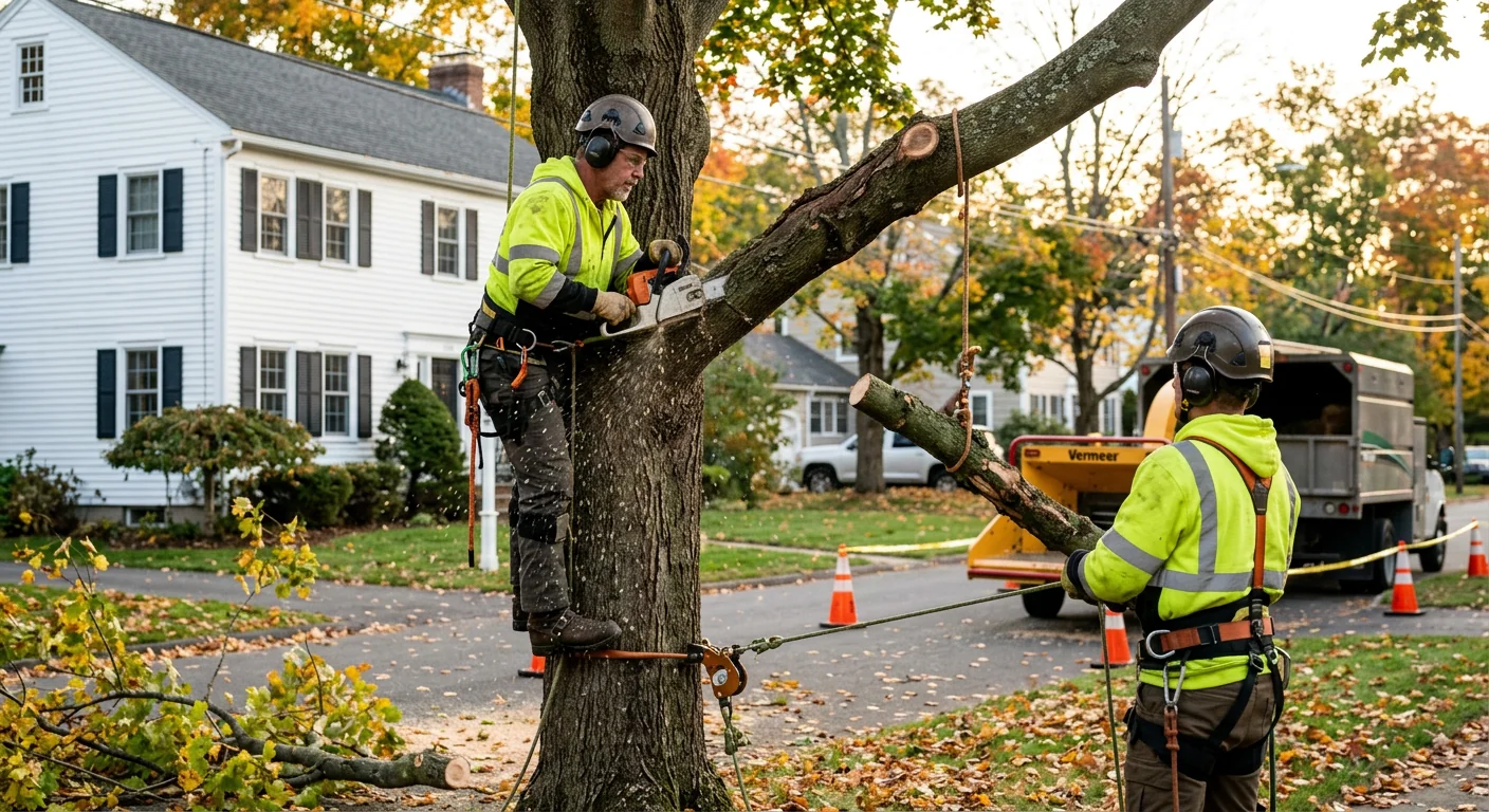 Close view of stressed tree bark and thinning foliage signaling the need for care